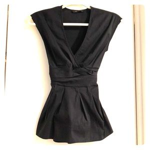 BCBG peplum Top